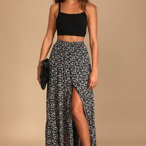 Lulu's Floral Skirt Maxi